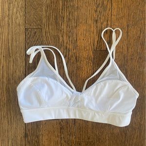 Lululemon sports bra white 8